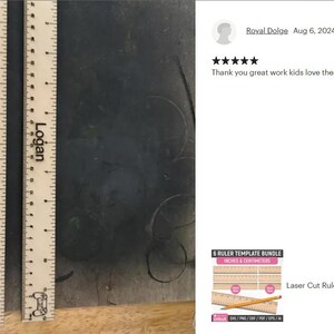 Logan Ruler Laser Cut Ruler Bundle, Inches and Centimeters, Horizontal Ruler ...