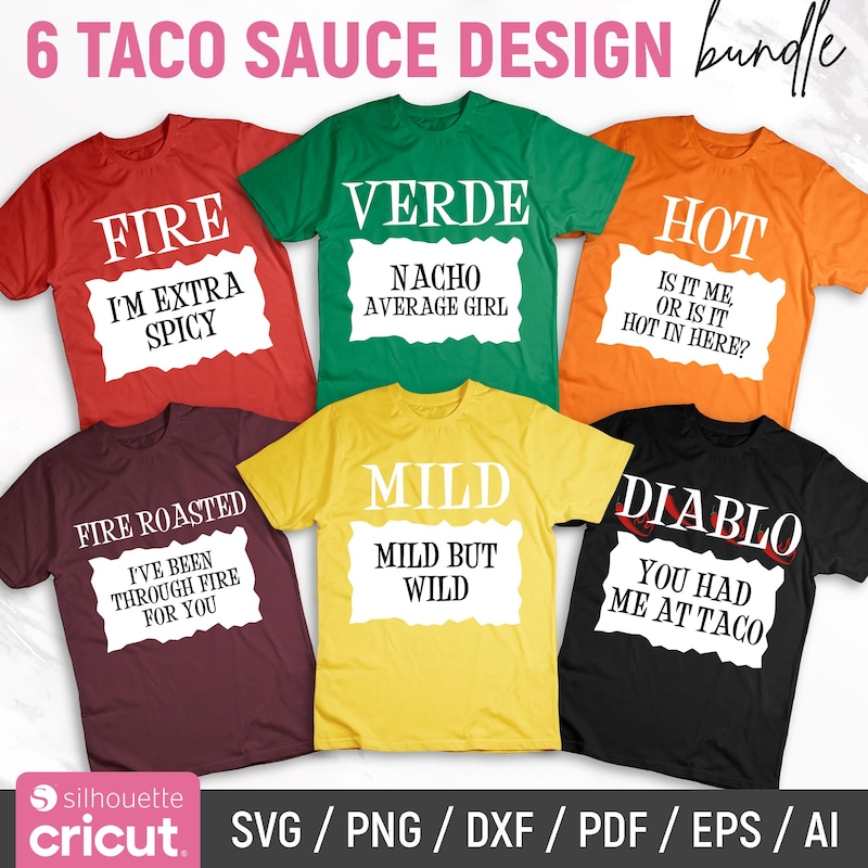 Sauce Patterns Taco Sauce Design - Etsy