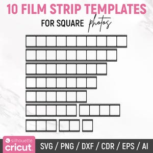 Film Strip Svg, Movie Filmstrip Svg, Picture Frame Svg, Cinema Vintage Svg, Negative Film Strips, Film Strip Photo Frame, Instant Download