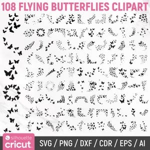 fliegende Schmetterlinge, Amulette, Schmetterlinge, Schmetterlinge, Schmetterlinge, Schmetterling Clipart, Schmetterlinge, Schmetterlinge, schneiden Dateien, Png, sofortiger Download