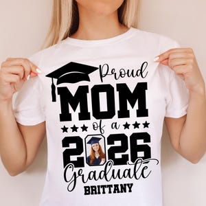 Proud Graduate 2026 Customize, Graduation Svg, Proud Senior Svg, Senior Family Svg, Graduate Svg, 2026 Graduation Photo, DIY, Canva Editable image 3