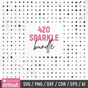 Schein-Svg-Bundle, Schein Png-Bundle, Schein-Clipart, Schein-Stern-Svg, Schein-Silhouette, Stern-Svg, Twinkle-Svg, Schnittdateien für Cricut