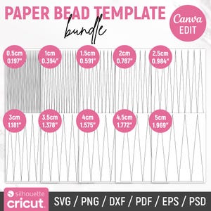 Papier Perle Vorlage, Papier Perle Streifen Vorlage, Papier Perlen leere Vorlage, Overlay, Tropfen Perlen, Printable, DIY, Instant Download