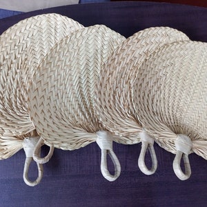Natural Dried Palm Leaf Fan - Boho Wall Hanging For Wedding, Party, Or Home Decor