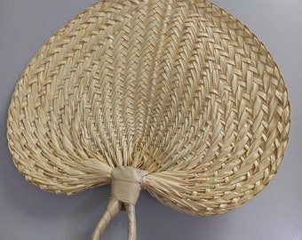 15pcs natural palm leaf wedding fans, summer fan, beach wedding fan, straw fan, raffia fan, vintage fan for wedding