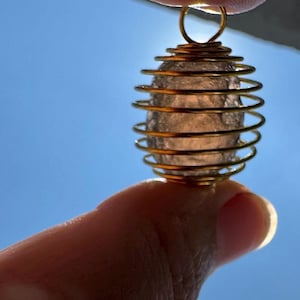 Columbianite 5,34 g - Colombianite Pendant – Spiral Cage Tektite Sphere – Ancient Sacred Stone from Colombia – Spiritual Talisman