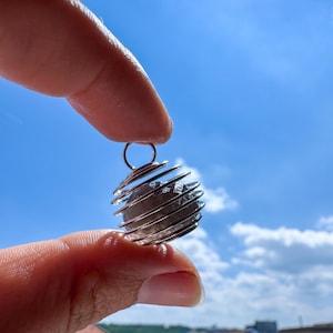 Columbianite 3,31 g - Colombianite Pendant – Spiral Cage Tektite Sphere – Ancient Sacred Stone from Colombia – Spiritual Talisman