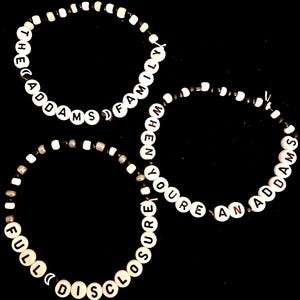 The Addams Family Friendship Bracelets