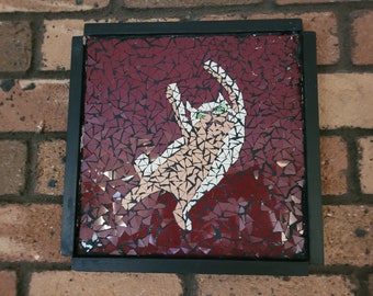 Orange Cat (Damaged Mosaic Painting)