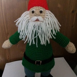 Garden Gnome Crochet PDF Pattern, Gnome Toy Pattern, Gnome Doll Digital Pattern.