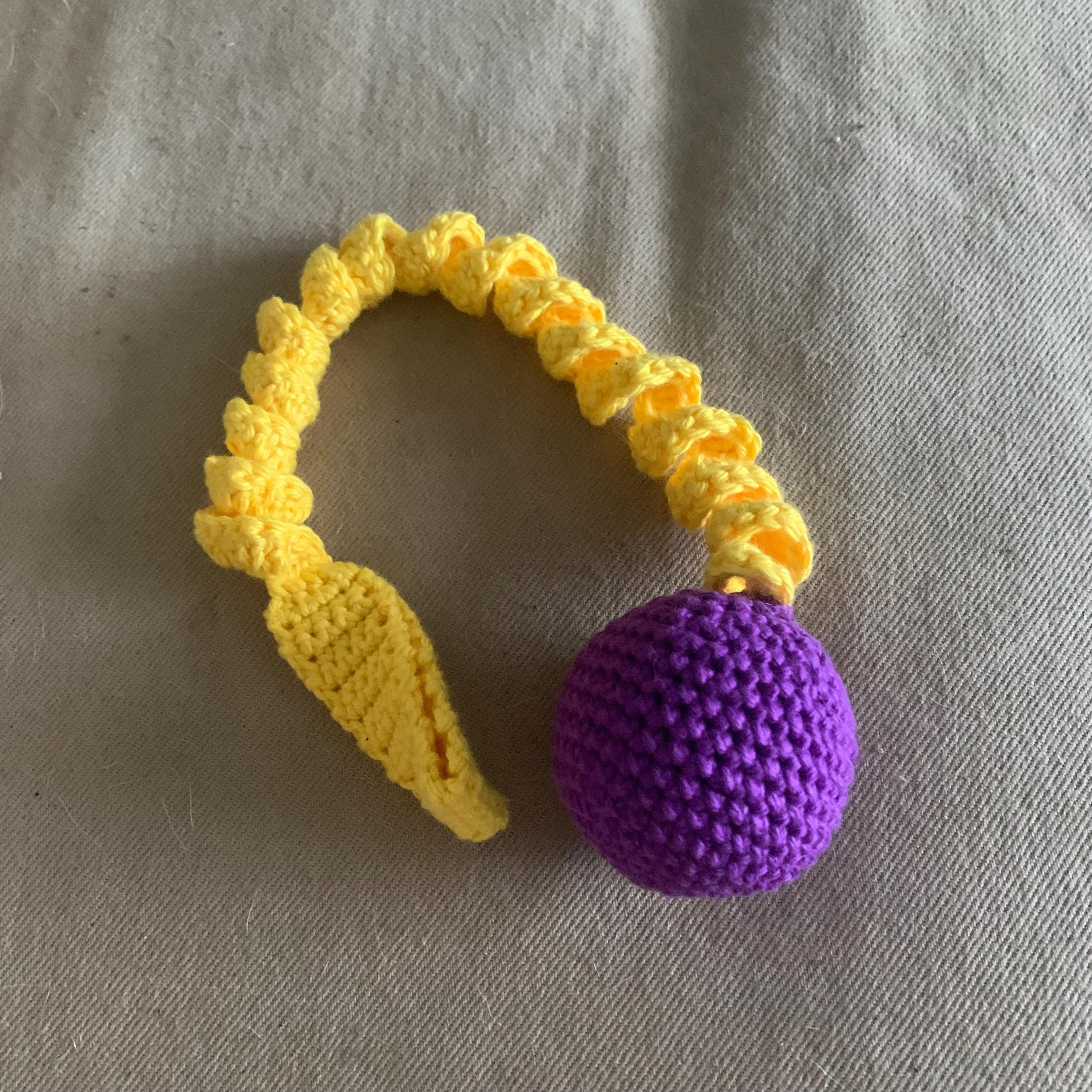 24 Cat Toy Crochet Patterns to Make for Playful Cats and Cat Lovers 6 Crochet Hanging Cat Toy Ball