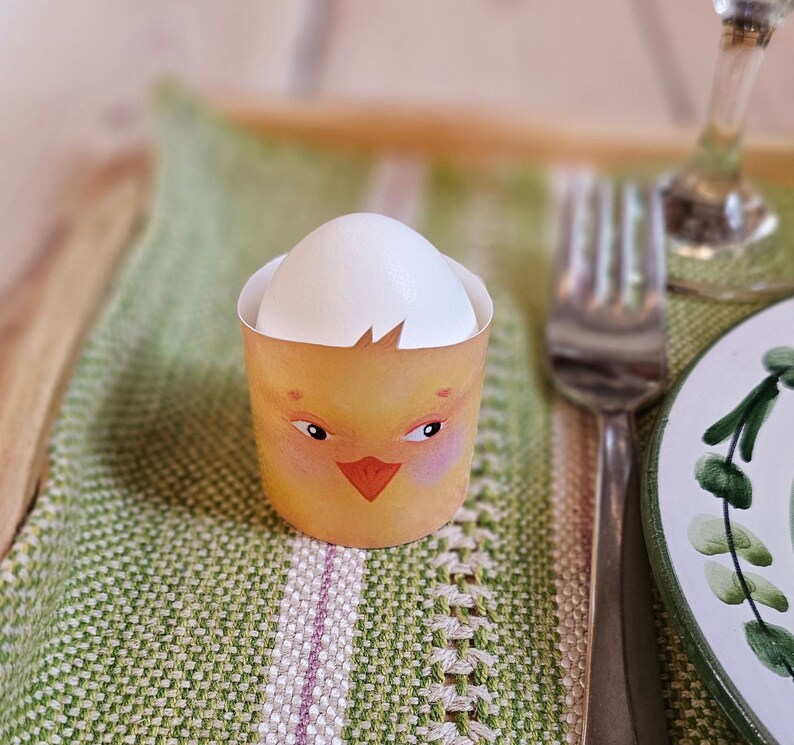 DIY Easter paper craft decorations with bunny and chicken instant download PDFs zdjęcie 3