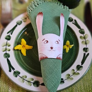 DIY Easter paper craft decorations with bunny and chicken instant download PDFs zdjęcie 4