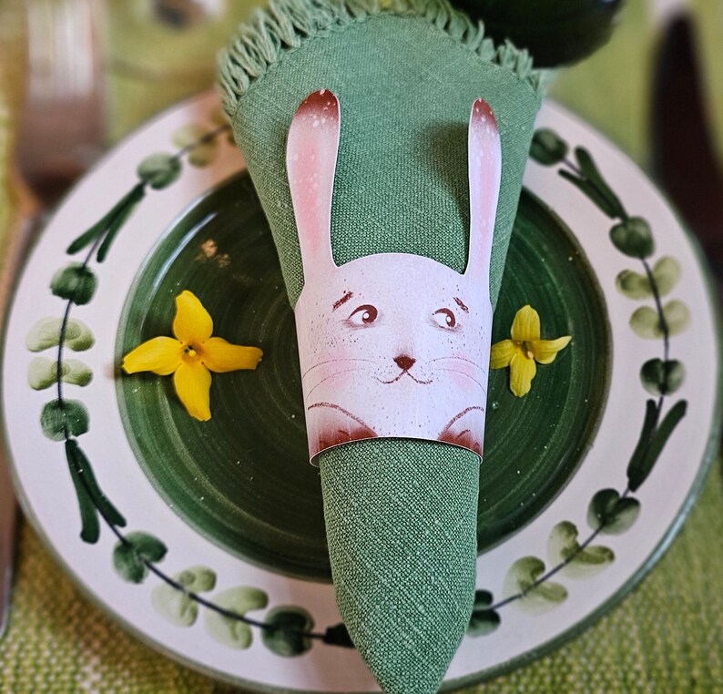 DIY Easter paper craft decorations with bunny and chicken instant download PDFs zdjęcie 4