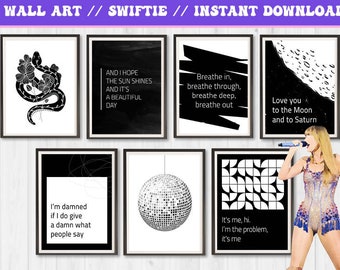 Wall Art Eras Tour | Swiftie Wall Art poster | Taylor's flower minimalist Botanical Wall Art | TS Swiftie Gift | 1989 | digital download