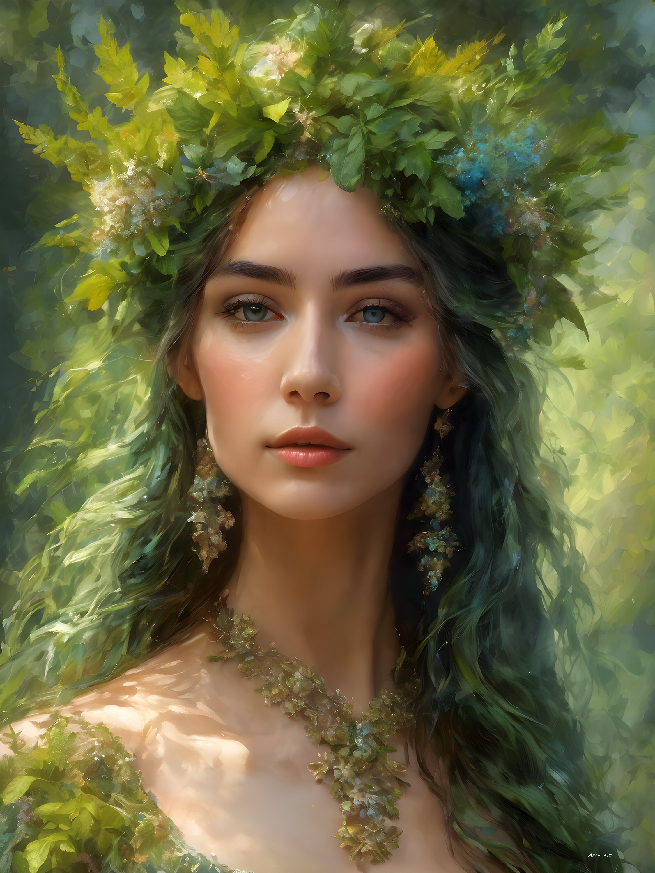 Dryad Collection Digital Art Print, Digital Art, Printable Art, Wall