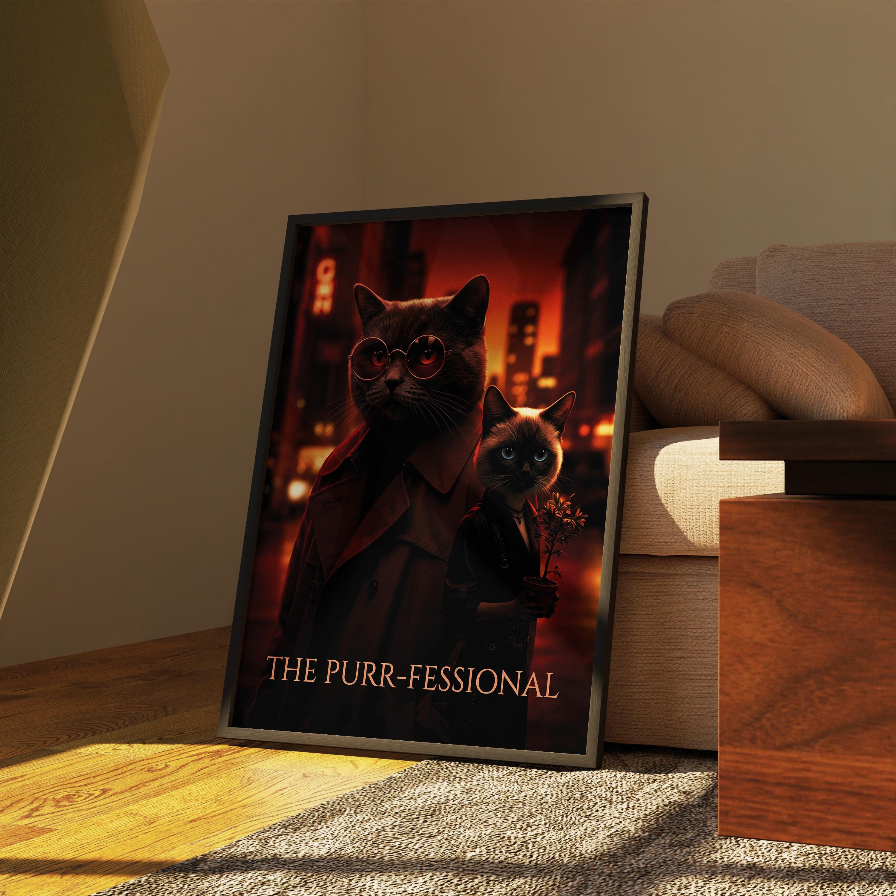 Vintage Cat Movie Posters – Printable Wall Art, Retro Home Decor, Noir ...