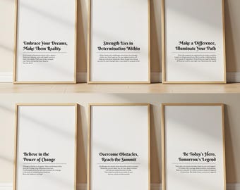 Láminas con frases inspiradoras: Decoración moderna para el hogar (PDF)