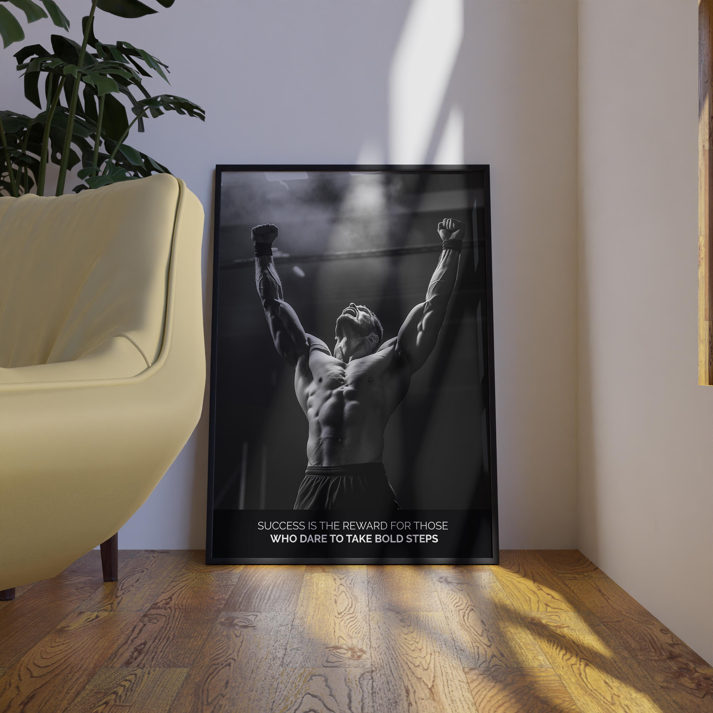 Gym Motivational Poster Set, Gym, Wall Art Sport Art Decor Fitness ...