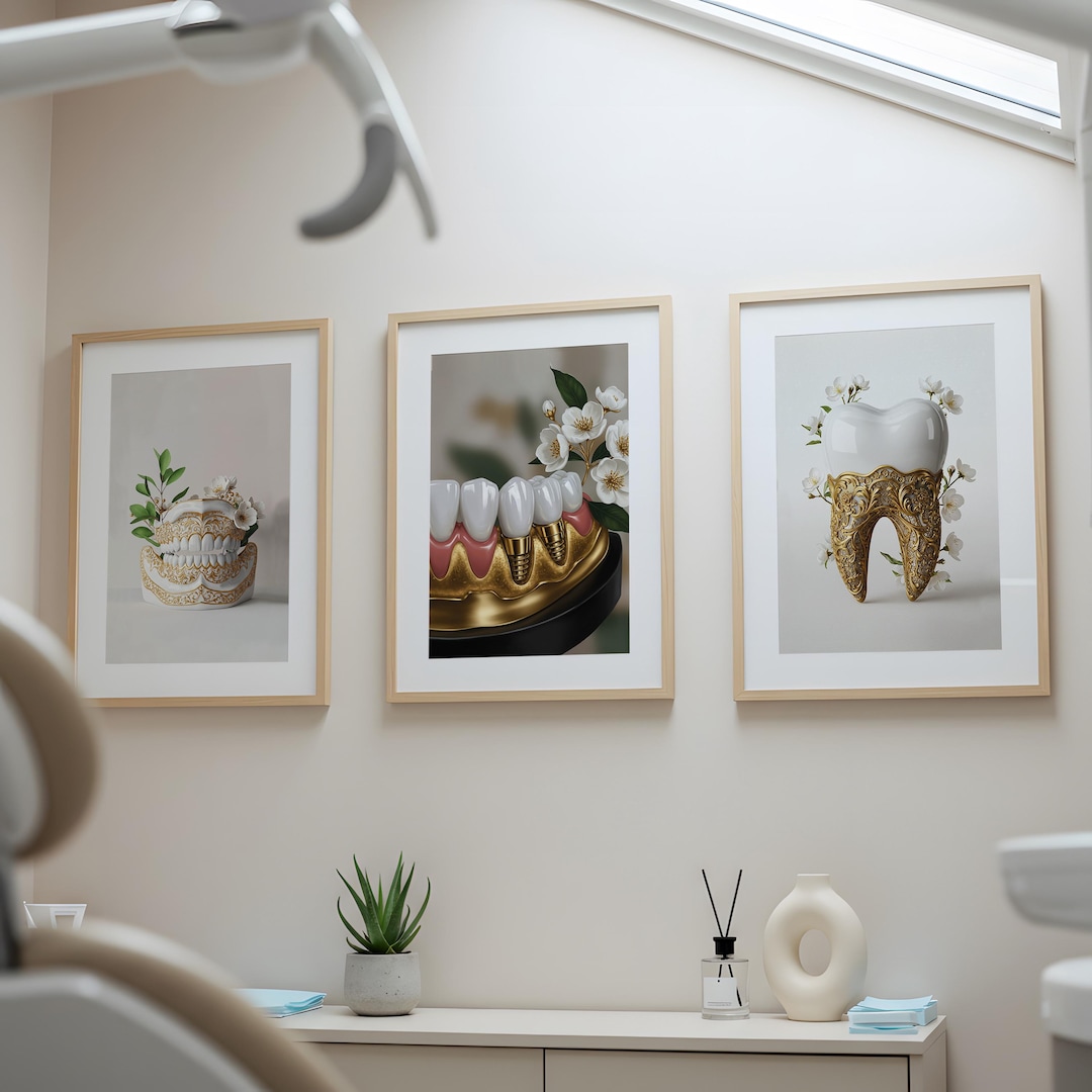 Curated visual reference: Dental Office Decor Poster Set Digital Download Dental Clinic Decor Photo Inspiration