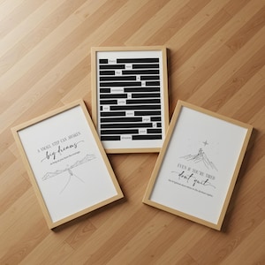Motivational Quote Prints: Set of 3 Inspirational Wall Art (PDF)