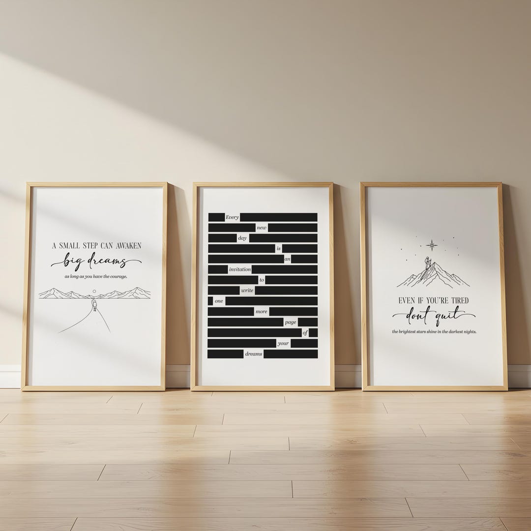 Motivational Quotes Posters, Motivation Quotes Art Inspirational Wall ...