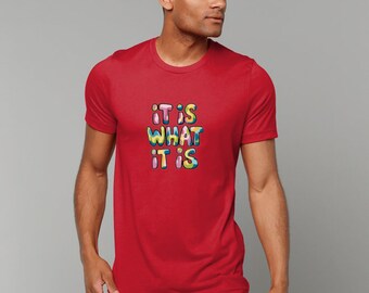 Bella Canvas Unisex Rundhals T-Shirt - es ist was es ist