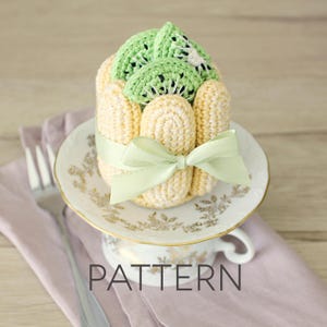 Kiwi Charlotte-tårta Virkmönster [ENDAST DIGITALT MÖNSTER] [matamigurumi, lekmat, matdekor, handgjord present]