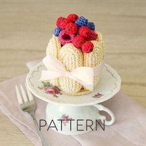 Beeren Kuchen Häkelanleitung [DIGITALE MUSTER]