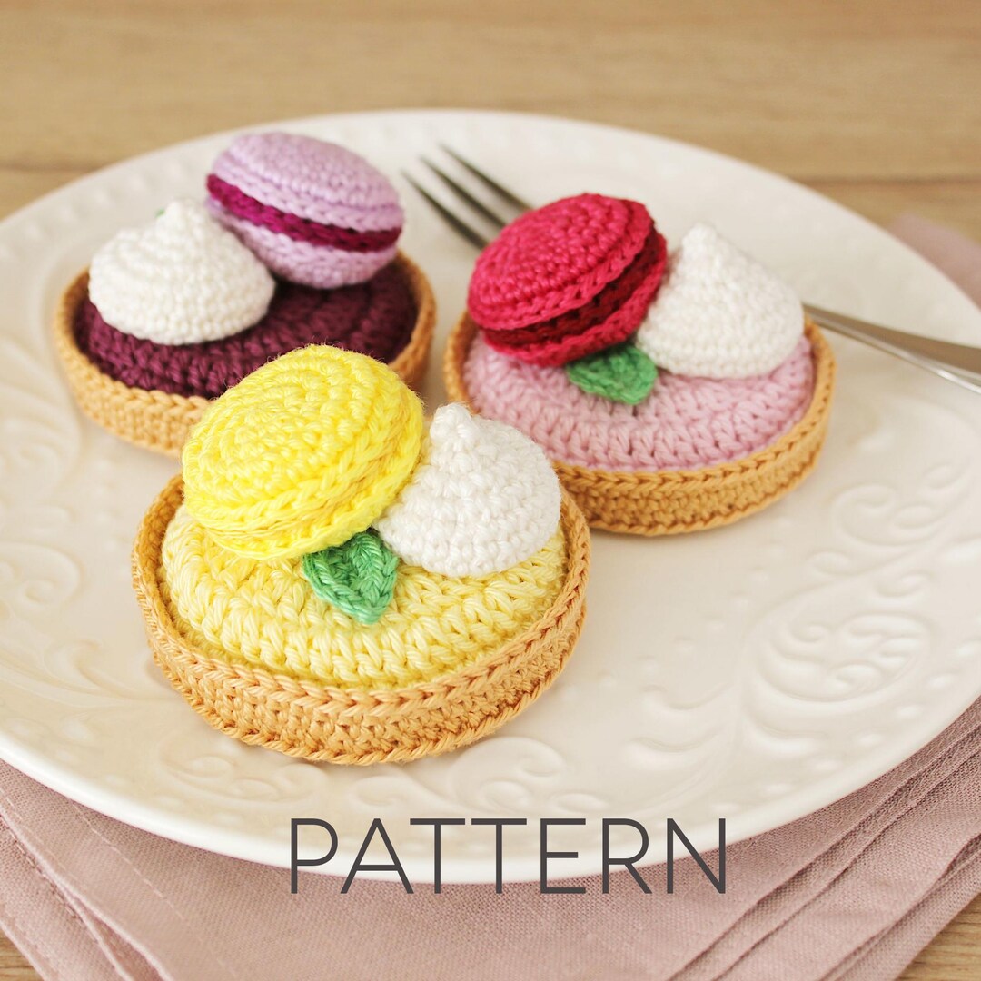 Macaron Tartlet Crochet Pattern [DIGITAL PATTERN ONLY] [food Amigurumi ...