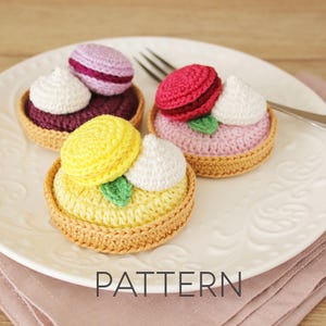 Macaron Törtchen Häkelanleitung [NUR DIGITALE MUSTER]