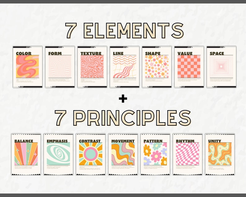 elements and principles of art posters