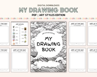 Art styles drawing pages for art class activity drawing prompts book middle school art students practice drawing activities art teacher