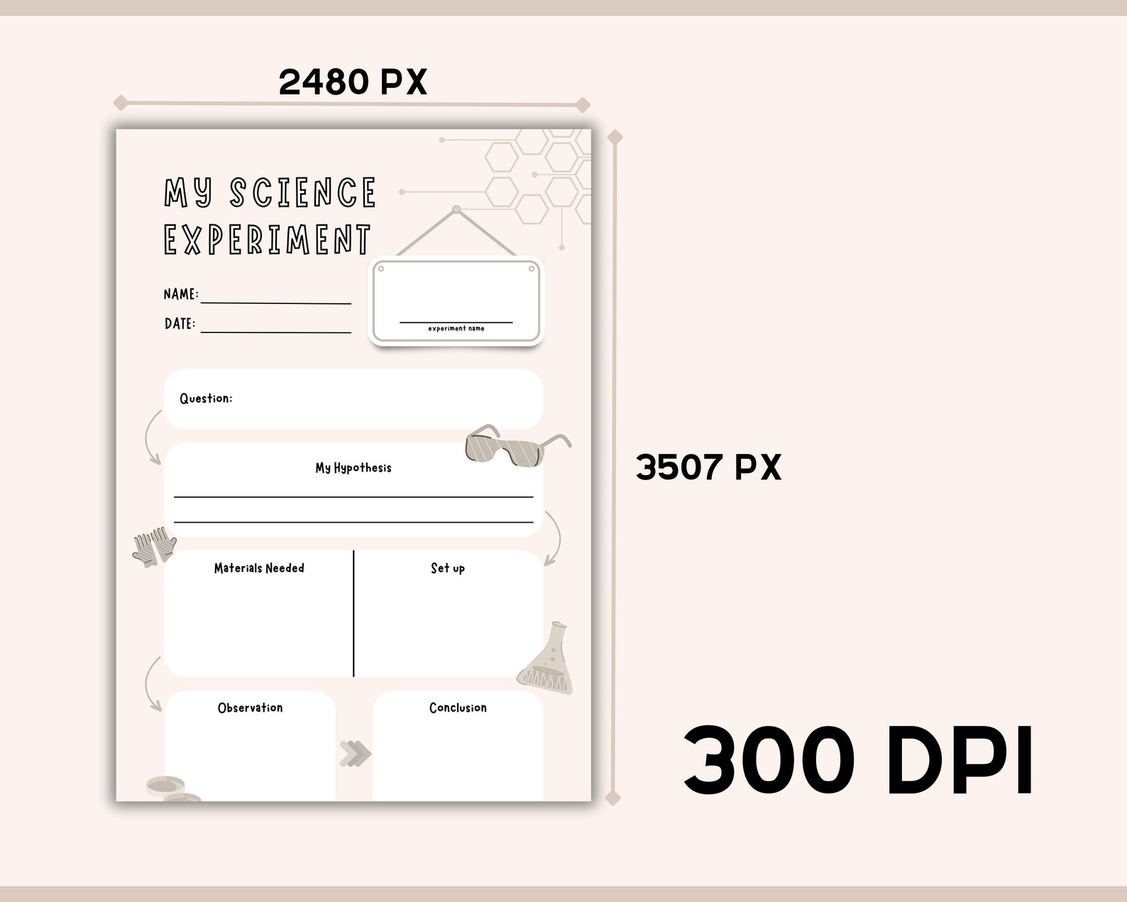 Science Experiment Worksheets Kids Science Journal Scientific Method ...