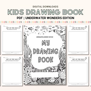 Drawing book for kids art activity worksheets printable drawing prompts worksheet for homeschool art activity book drawing practice for kids