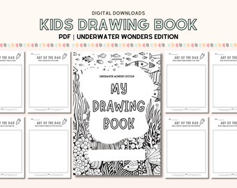 Drawing book for kids art activity worksheets printable drawing prompts worksheet for homeschool art activity book drawing practice for kids