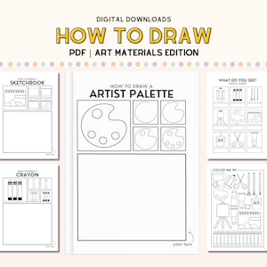 Step by Step Drawing Lesson Kids Art Class for Kindergarten Learn to Draw Download How to Draw Worksheets Elementary Art Teacher Resources