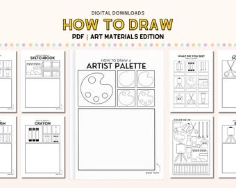 Step by Step Drawing Lesson Kids Art Class for Kindergarten Learn to Draw Download How to Draw Worksheets Elementary Art Teacher Resources