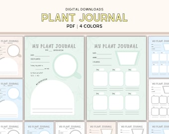 Kids Plant Journal Template Science Activity Plant Growing Journal Kid Gardening Worksheets Plant Log Kids Planting Journal Plants Worksheet