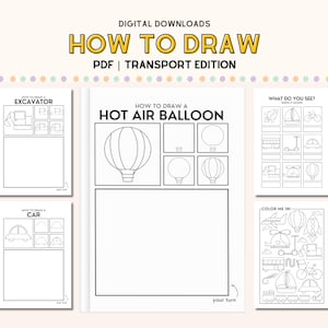 Drawing Step by Step for Kids Learn To Draw Download Drawing Lesson How to Draw Copy the Picture Drawing Practice Book Digital Kids Book