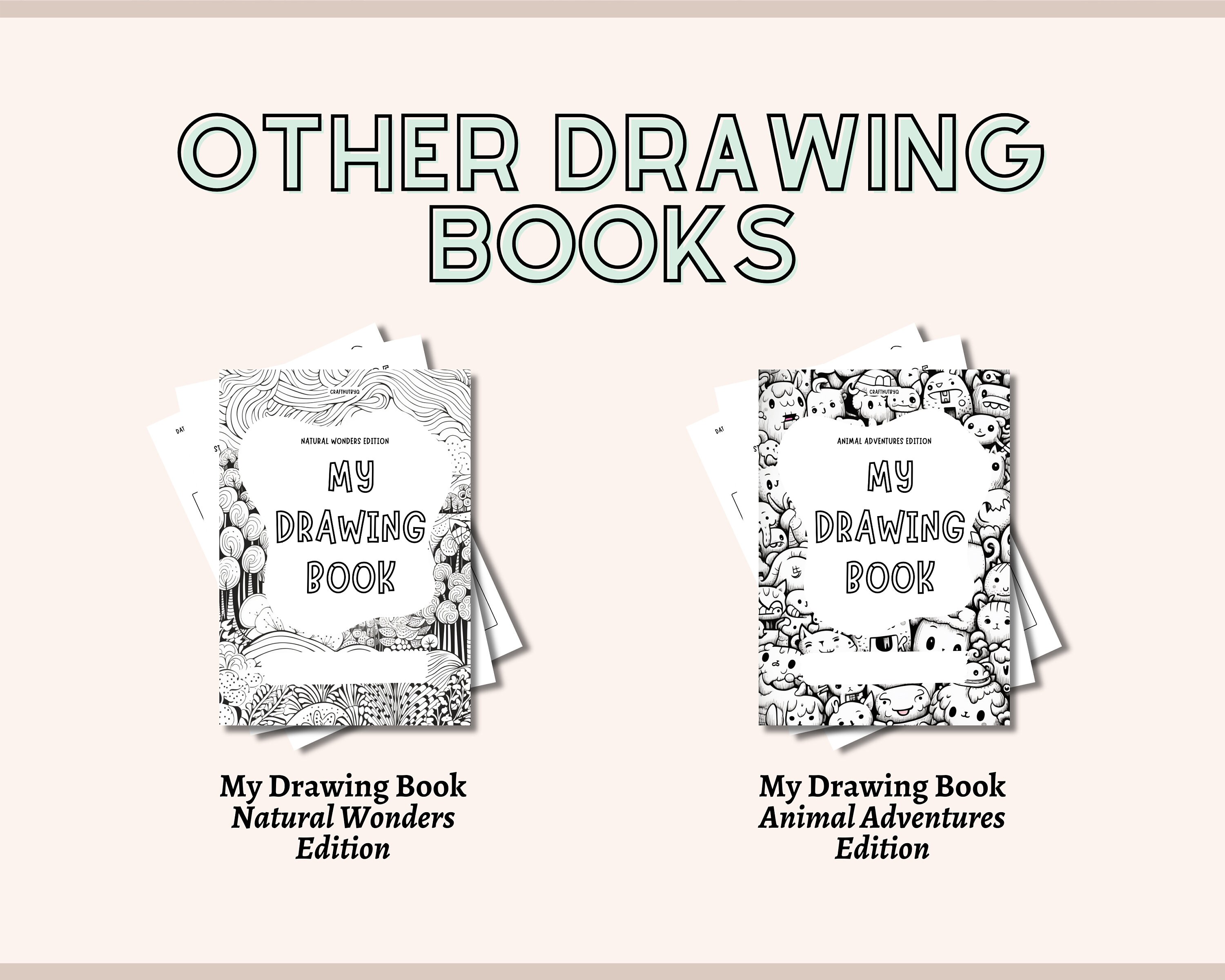 Drawing Book for Kids Art Activity Worksheets Printable Drawing Prompts ...