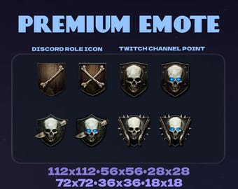 BO2 Zombie Rank Role Icons – Discord Server Badge Set / Twitch Tier Pack