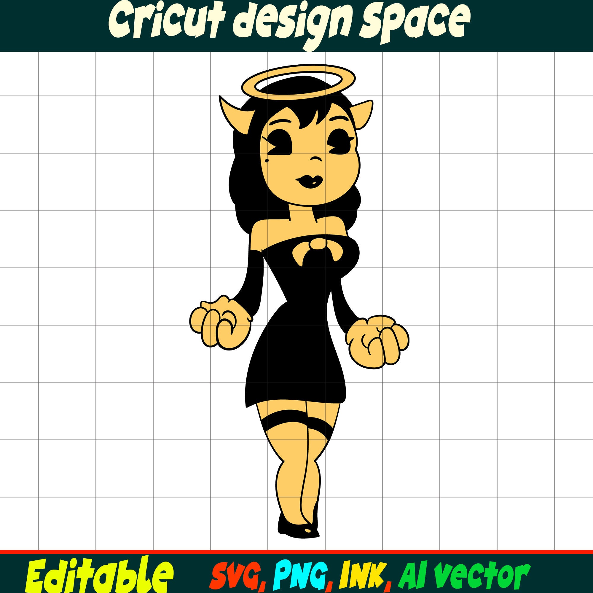 Editable Concept Bendy SVG Bendy Tom,piper Sticker,beast Bendy, Fisher ...
