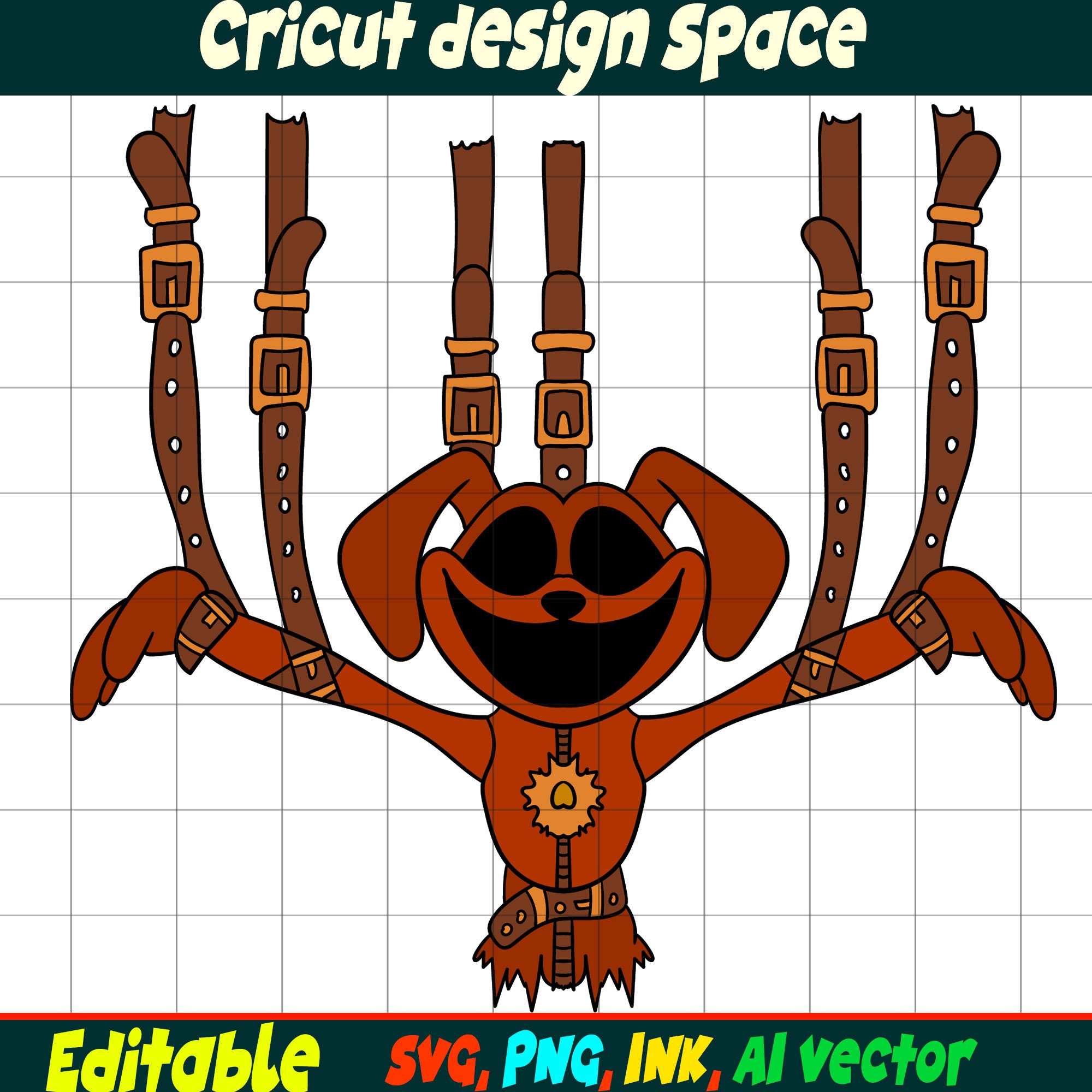 Editable SVG Monster Dogday From - Il Fullxfull.5797734054 F8to