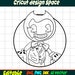 Editable Alice Angel Sticker,bendy Sticker,brute Boris Sticker,ink ...