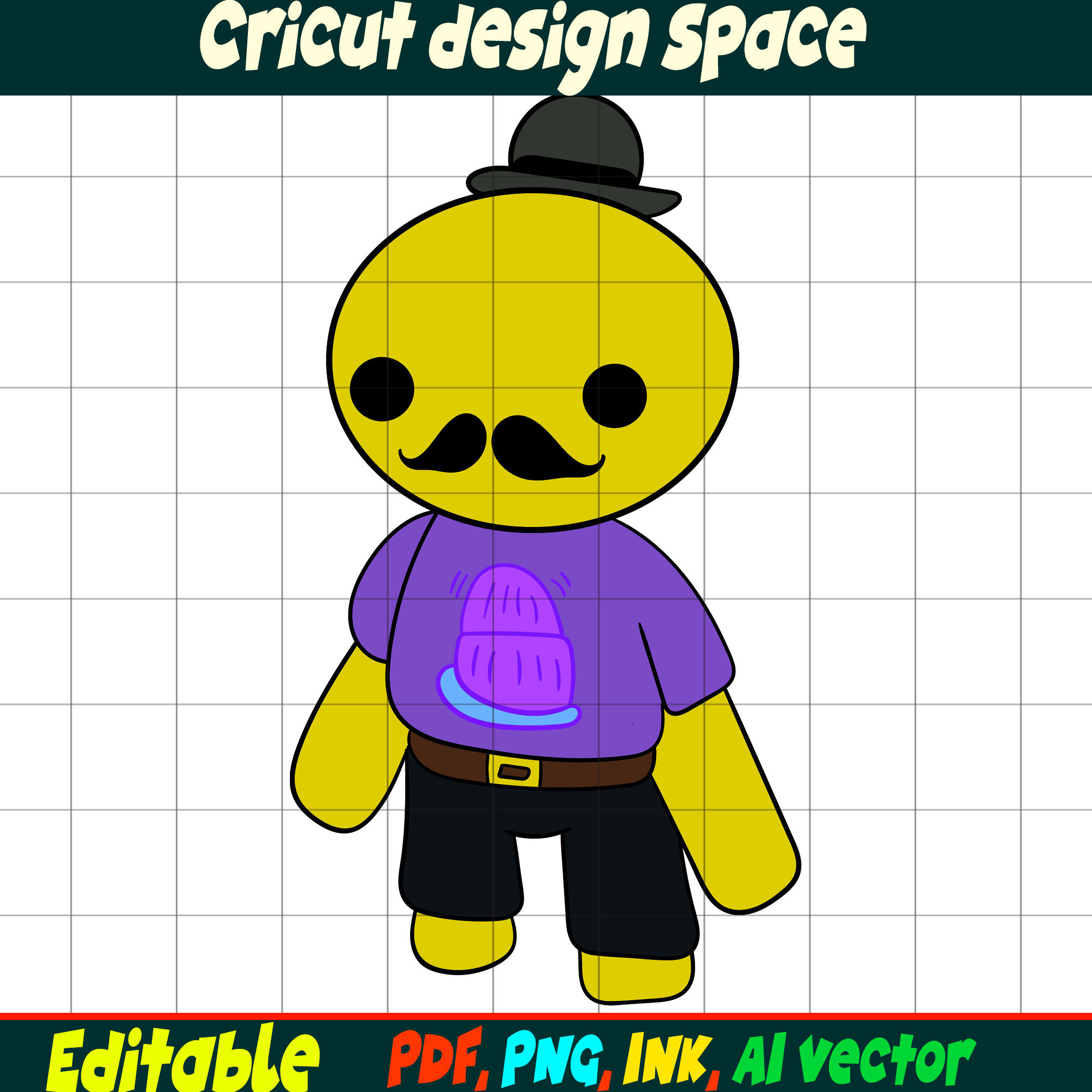 Editable Wobbly Life SVG, Wobbly Life Png Wobbly Life Coloring Pages