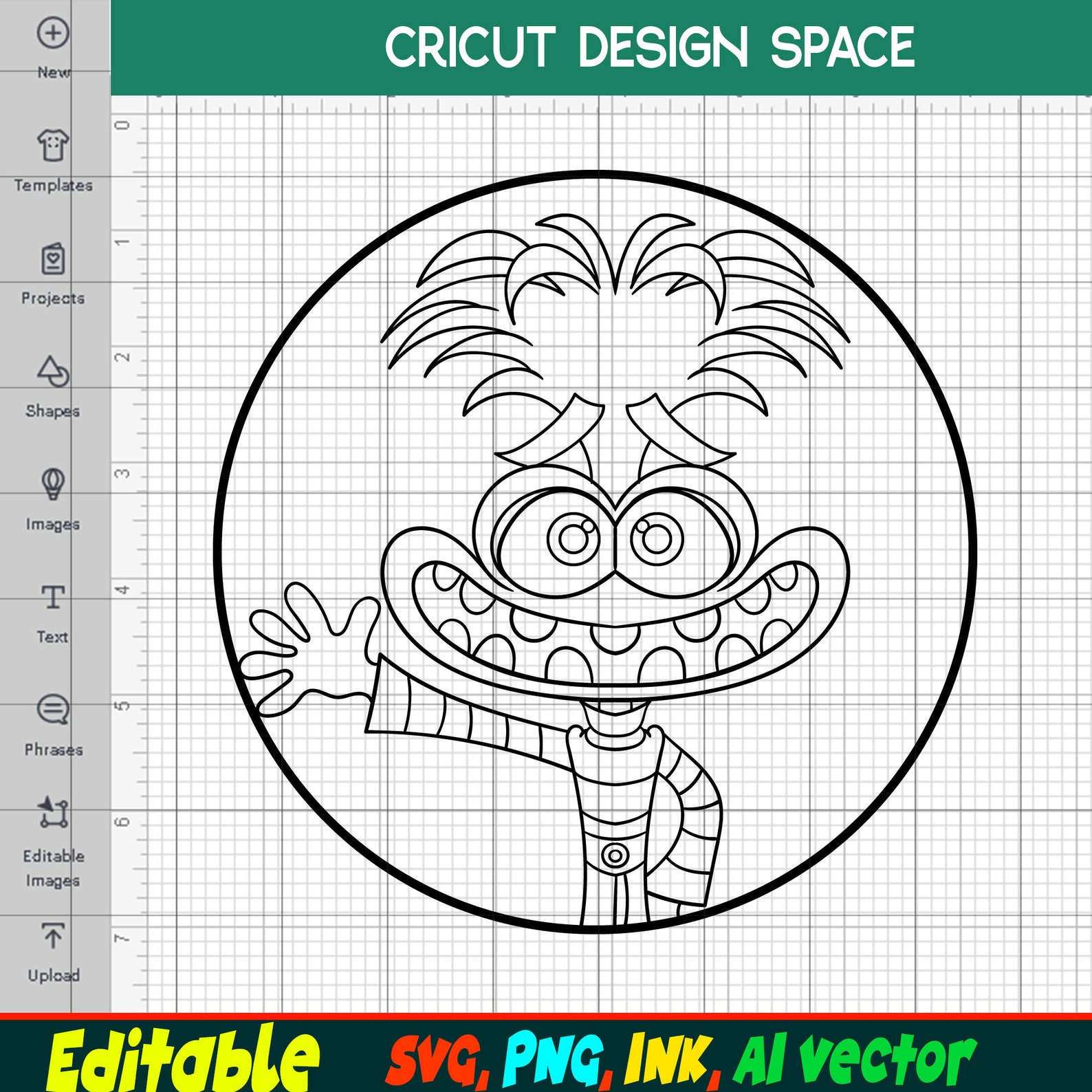 Editable Inside Out 2 Anxiety SVG, Anxiety Sticker Png Printable ...