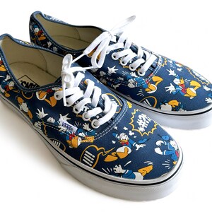 Vans x Disney Donald Duck Navy Authentic Limited Edition, Rare, Unisex, Brand New, Men 10 Women 11.5