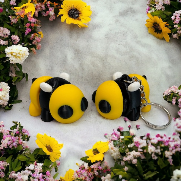 Baby Bee Articulated fidget toy 3D printed design by ZOU3D