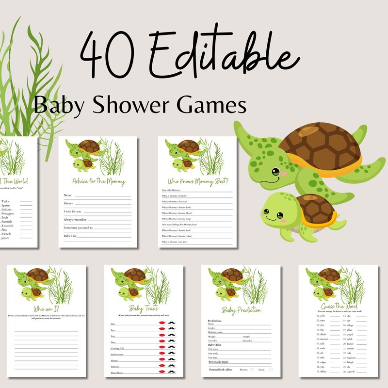 Turtle Baby Shower - Etsy